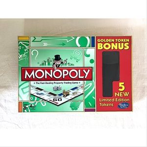 Monopoly Golden Token Bonus Board Game